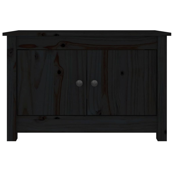 ClassicLiving Shoe Black 70X38x45.5 Cm Solid Wood Pine